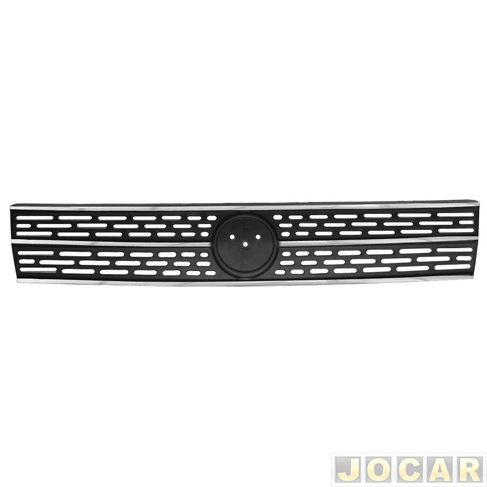 GRADE FRONTAL UNO PRETA 04/05 S/EMB CROMADA